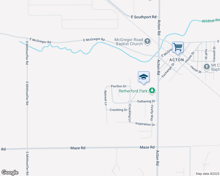 map of restaurants, bars, coffee shops, grocery stores, and more near 8018 Gathering Lane in Indianapolis