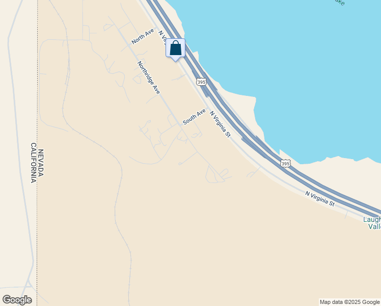 map of restaurants, bars, coffee shops, grocery stores, and more near 17450 Northridge Avenue in Reno