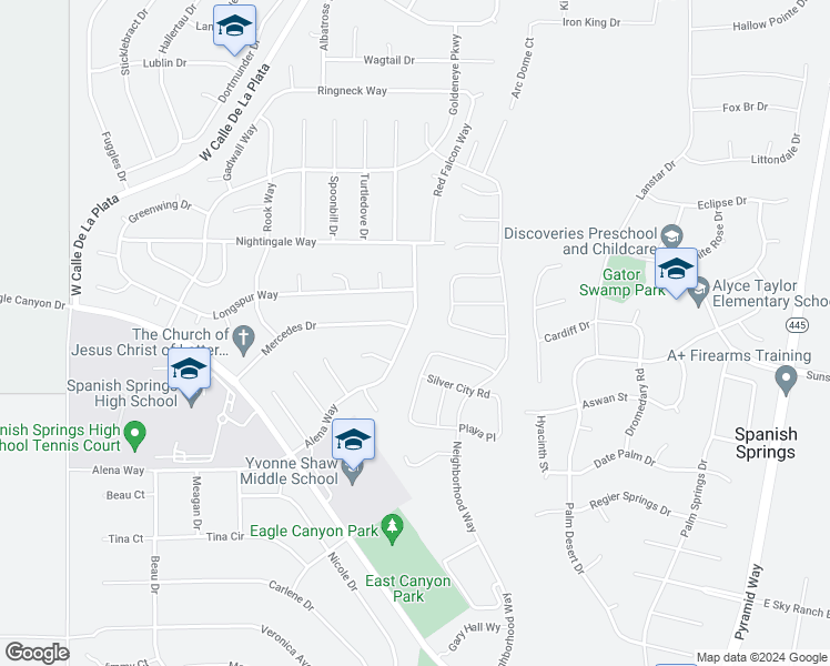 map of restaurants, bars, coffee shops, grocery stores, and more near 840 Alena Way in Sparks