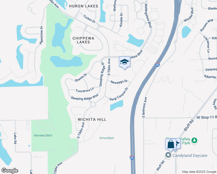map of restaurants, bars, coffee shops, grocery stores, and more near 7740 Mikayla Court in Indianapolis