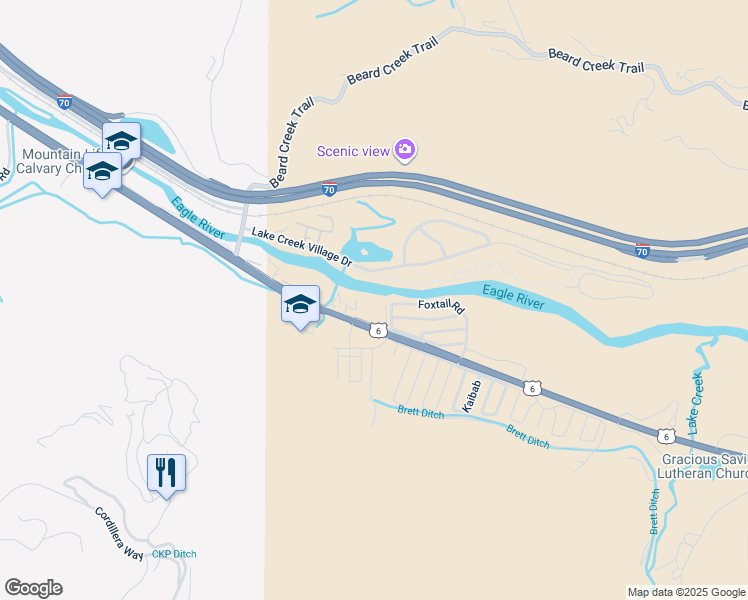 map of restaurants, bars, coffee shops, grocery stores, and more near 32700 U.S. 6 in Edwards