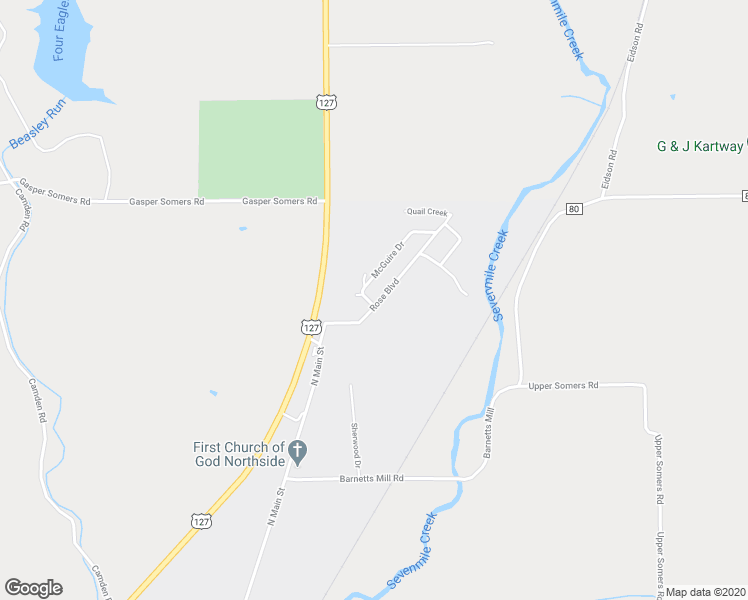 map of restaurants, bars, coffee shops, grocery stores, and more near 654 Ira Way in Camden