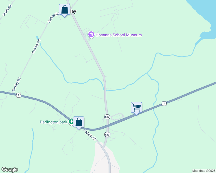 map of restaurants, bars, coffee shops, grocery stores, and more near 2454 Castleton Road in Darlington