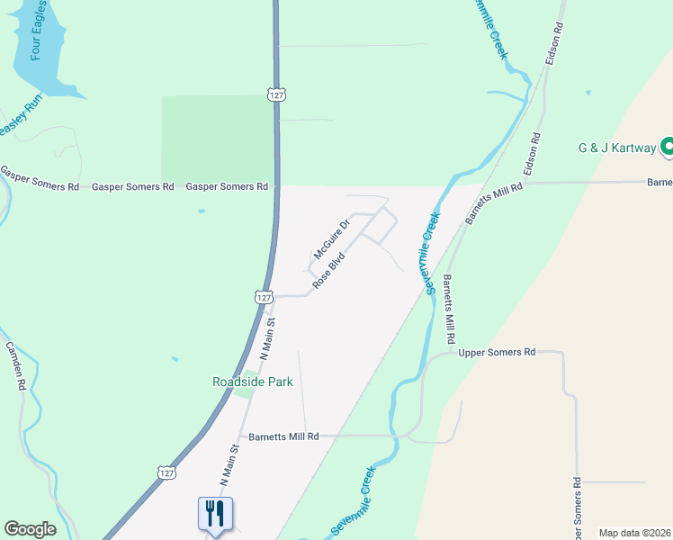 map of restaurants, bars, coffee shops, grocery stores, and more near 698 Rose Boulevard in Camden