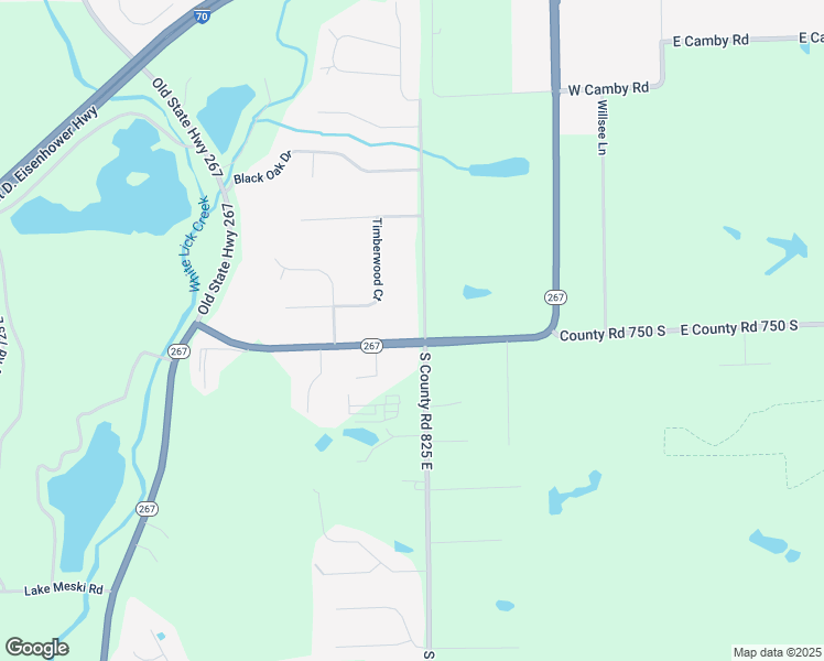 map of restaurants, bars, coffee shops, grocery stores, and more near 7524 Indiana 267 in Plainfield