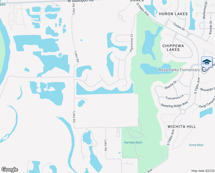 map of restaurants, bars, coffee shops, grocery stores, and more near 3638 Miesha Drive in Indianapolis
