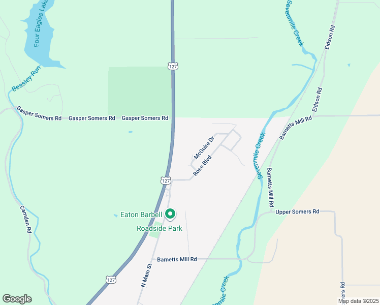 map of restaurants, bars, coffee shops, grocery stores, and more near 606 Vickie Drive in Camden
