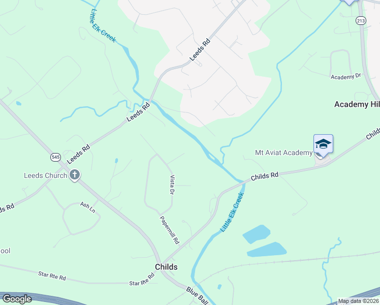 map of restaurants, bars, coffee shops, grocery stores, and more near 37 Maple Lane in Elkton