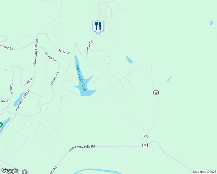 map of restaurants, bars, coffee shops, grocery stores, and more near 219 Nez Perce Lane in Sugar Grove