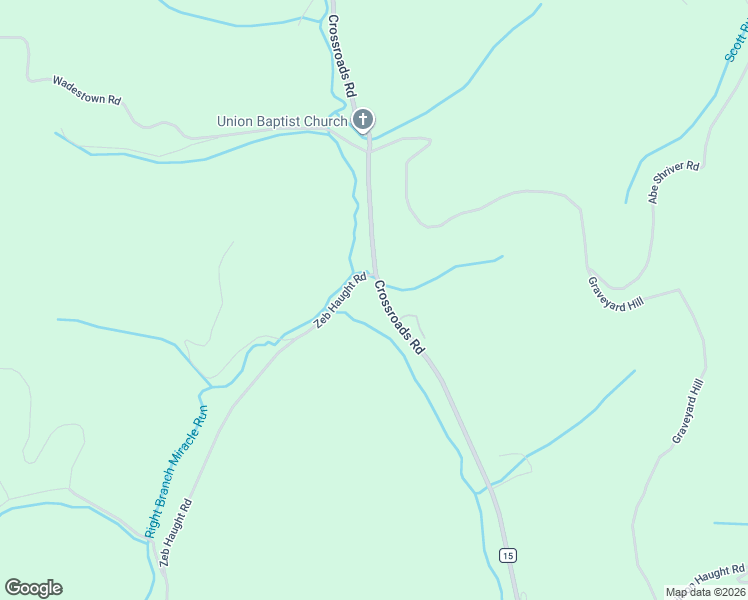 map of restaurants, bars, coffee shops, grocery stores, and more near 25 Zeb Haught Road in Wadestown