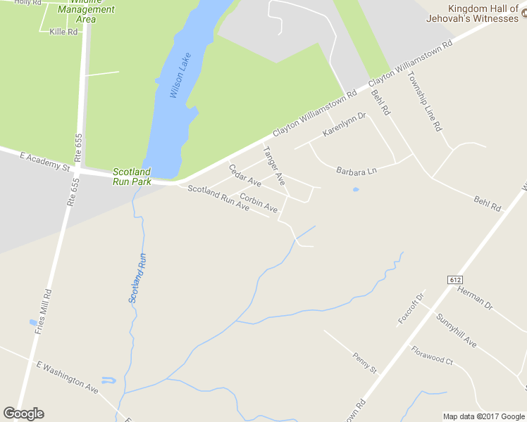 map of restaurants, bars, coffee shops, grocery stores, and more near 610 Scotland Run Avenue in Franklin
