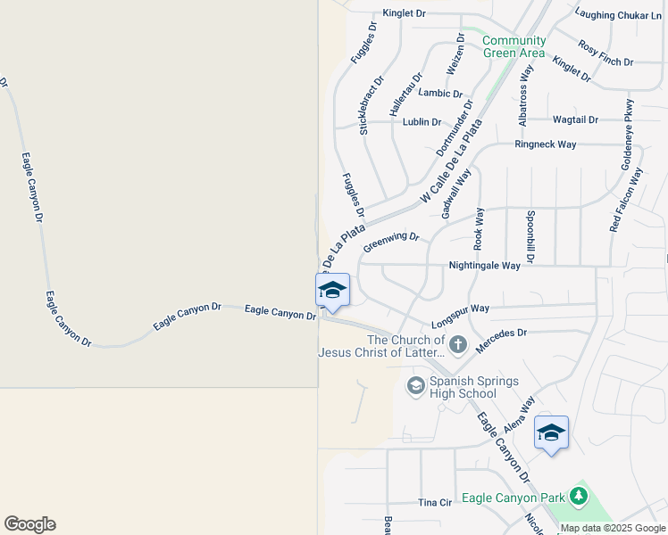 map of restaurants, bars, coffee shops, grocery stores, and more near 1076 Greenwing Drive in Sparks