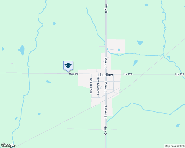 map of restaurants, bars, coffee shops, grocery stores, and more near in Ludlow