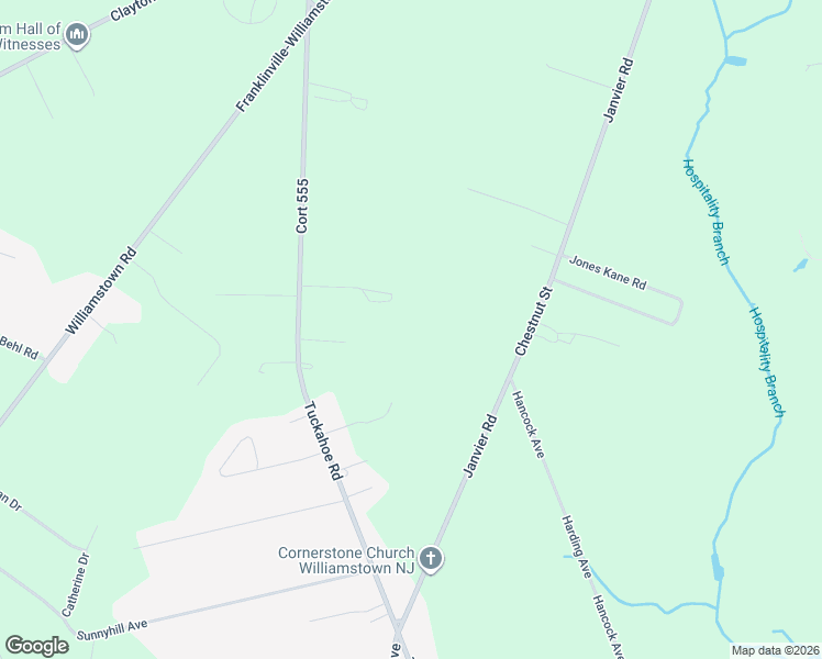 map of restaurants, bars, coffee shops, grocery stores, and more near 256 S Tuckahoe Rd in Monroe Township