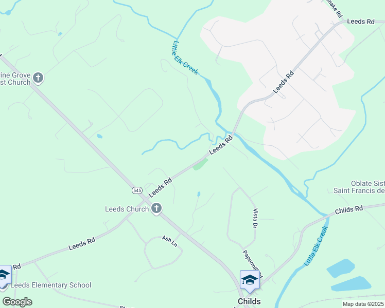 map of restaurants, bars, coffee shops, grocery stores, and more near 841 Leeds Road in Elkton