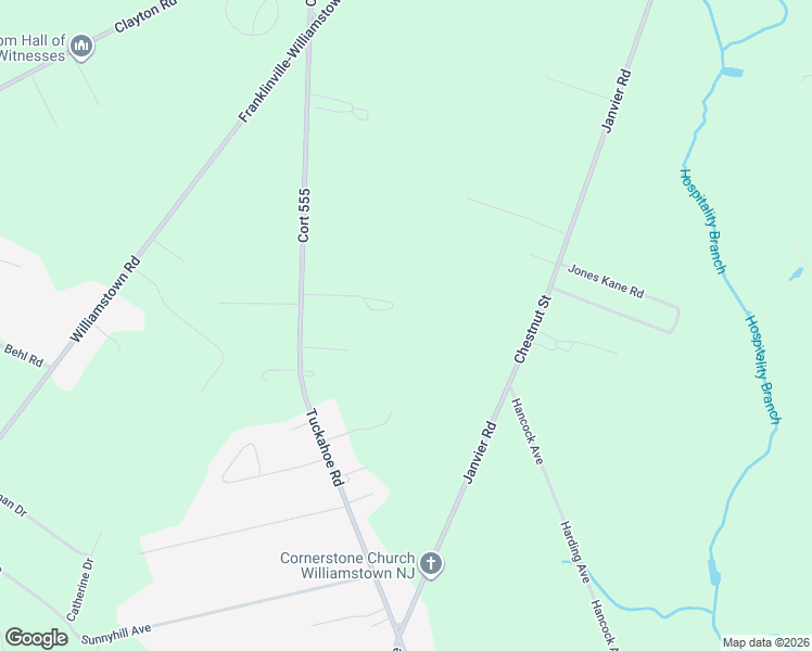 map of restaurants, bars, coffee shops, grocery stores, and more near 256 South Tuckahoe Road in Monroe Township