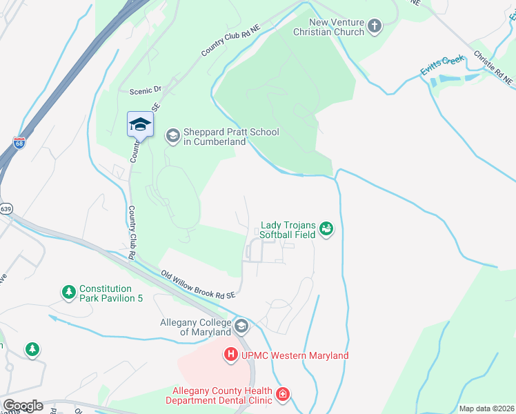 map of restaurants, bars, coffee shops, grocery stores, and more near 12500 Old Willow Brook Road Southeast in Cumberland