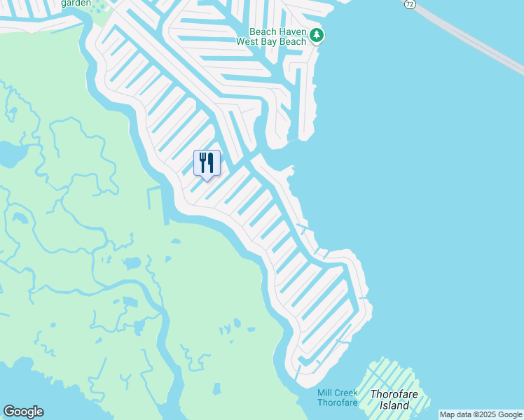 map of restaurants, bars, coffee shops, grocery stores, and more near 15 Peggy Lane in Stafford Township
