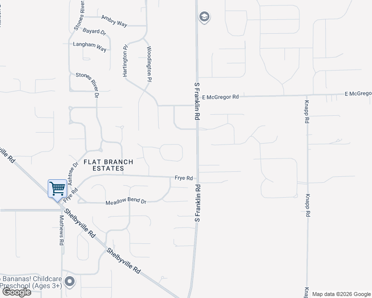 map of restaurants, bars, coffee shops, grocery stores, and more near 8334 Flat Branch Drive in Indianapolis