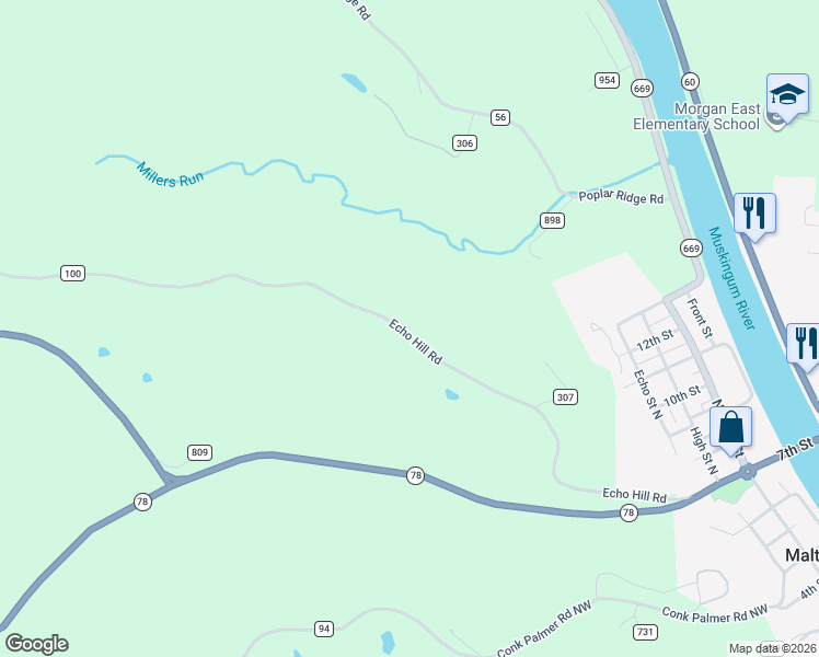 map of restaurants, bars, coffee shops, grocery stores, and more near in Malta