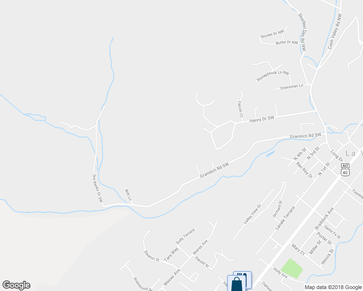map of restaurants, bars, coffee shops, grocery stores, and more near 10225 Wagonwheel Road Southwest in La Vale