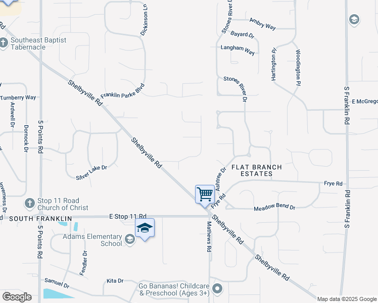 map of restaurants, bars, coffee shops, grocery stores, and more near 7741 Timberfield Court in Indianapolis