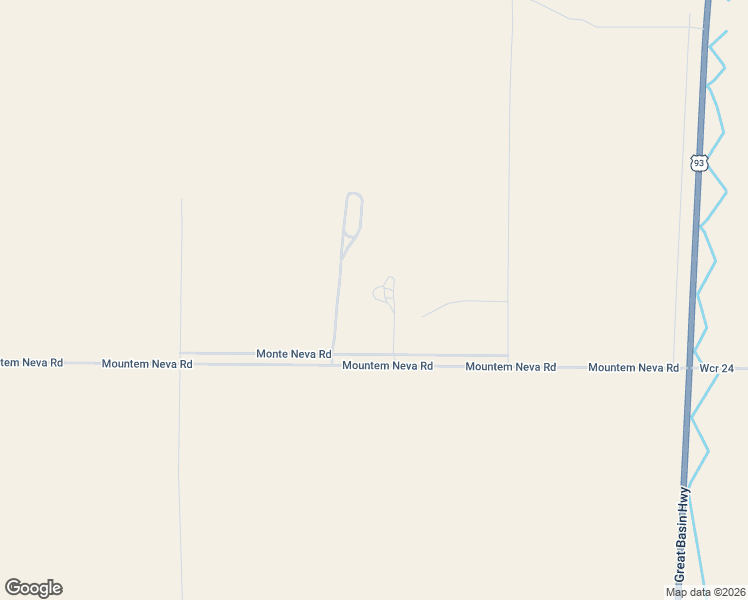 map of restaurants, bars, coffee shops, grocery stores, and more near Monte Neva Road in Ely