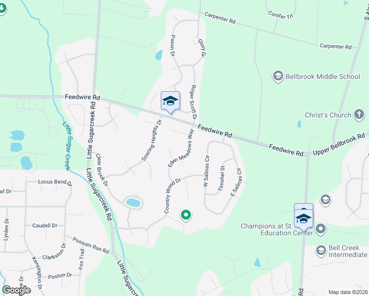 map of restaurants, bars, coffee shops, grocery stores, and more near 1338 Eden Meadows Way in Dayton