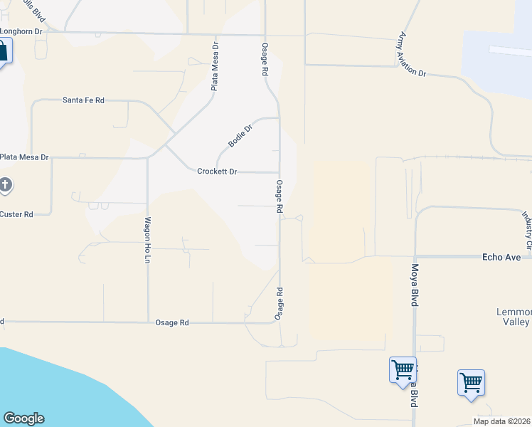 map of restaurants, bars, coffee shops, grocery stores, and more near 10605 Osage Road in Reno
