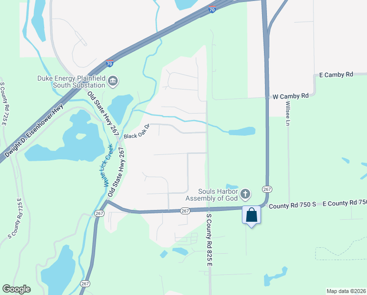 map of restaurants, bars, coffee shops, grocery stores, and more near 8138 Dogwood Court in Plainfield