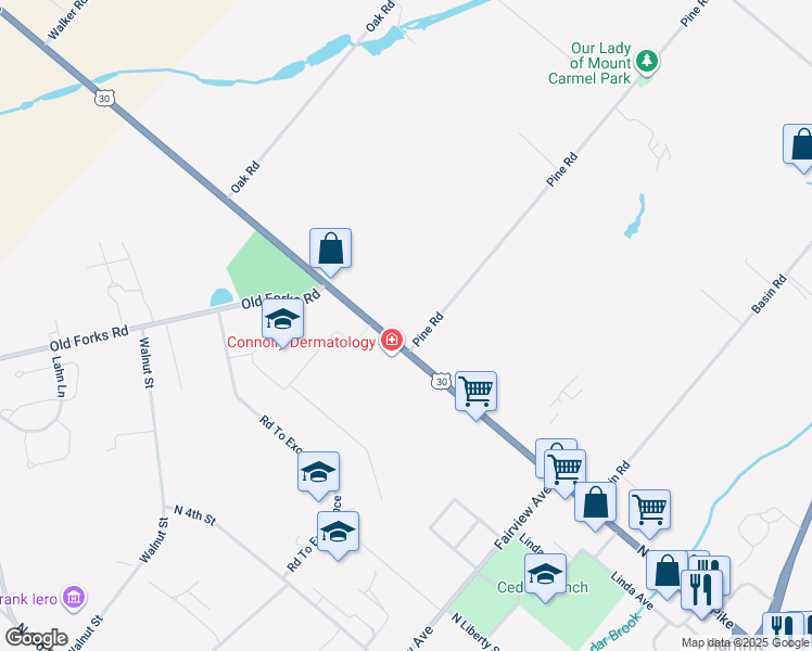map of restaurants, bars, coffee shops, grocery stores, and more near 391 North White Horse Pike in Hammonton
