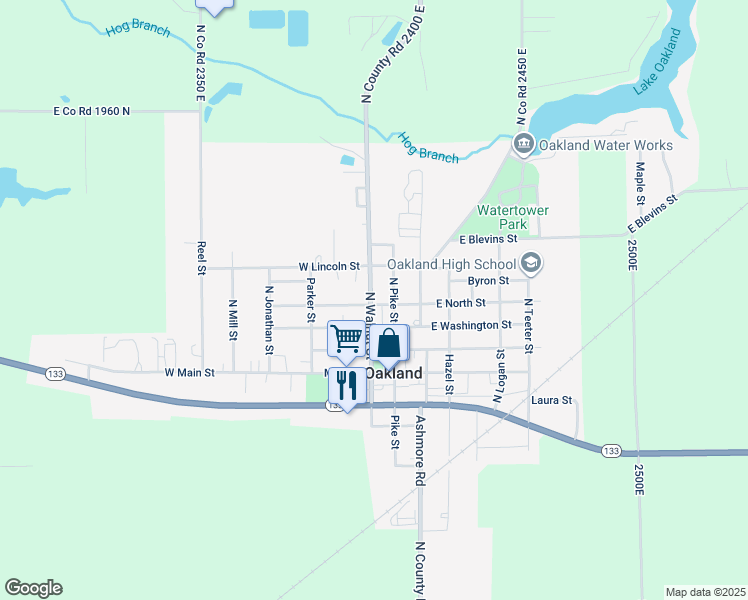map of restaurants, bars, coffee shops, grocery stores, and more near 312 North Walnut Street in Oakland
