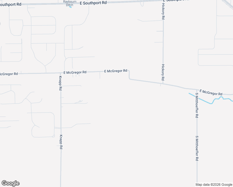 map of restaurants, bars, coffee shops, grocery stores, and more near 9527 South McGregor Road in Indianapolis