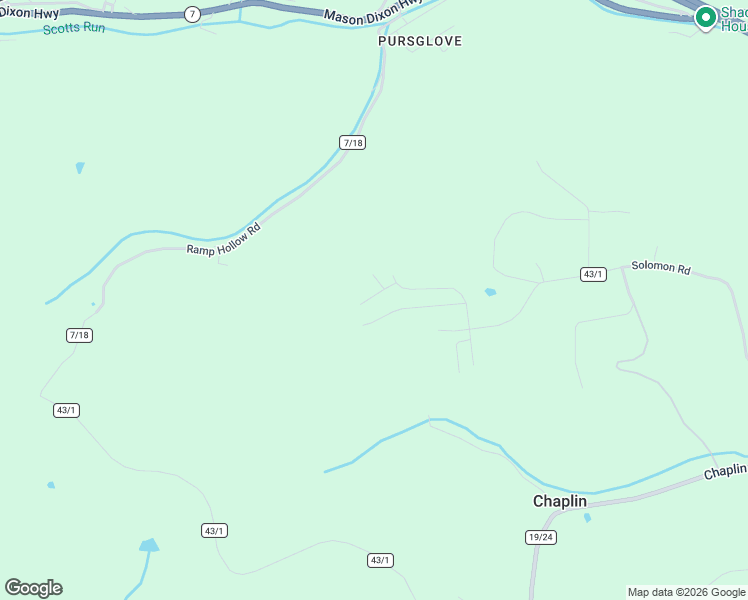 map of restaurants, bars, coffee shops, grocery stores, and more near 518 Gallus Road in Morgantown