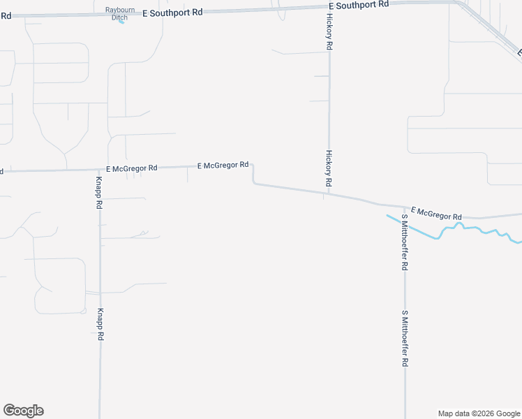 map of restaurants, bars, coffee shops, grocery stores, and more near 9527 South McGregor Road in Indianapolis