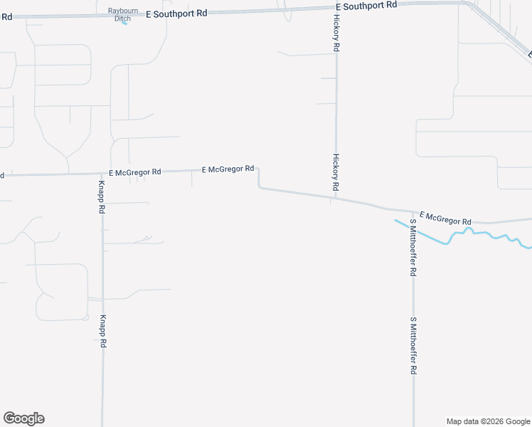 map of restaurants, bars, coffee shops, grocery stores, and more near 9527 South McGregor Road in Indianapolis