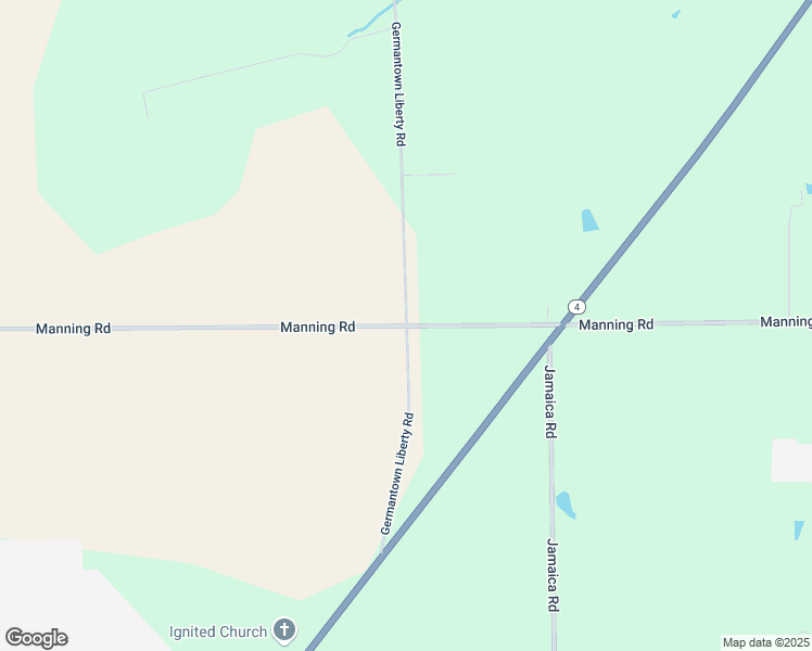 map of restaurants, bars, coffee shops, grocery stores, and more near 8301 Manning Road in Germantown