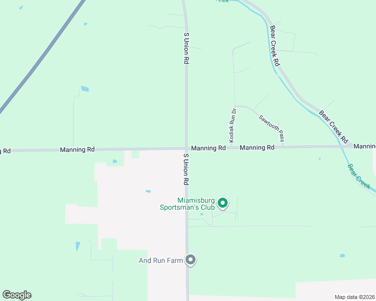 map of restaurants, bars, coffee shops, grocery stores, and more near 6999 Manning Road in Miamisburg