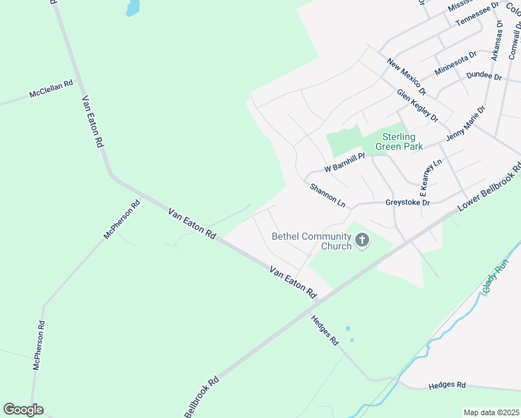 map of restaurants, bars, coffee shops, grocery stores, and more near 1000 Van Eaton Road in Xenia