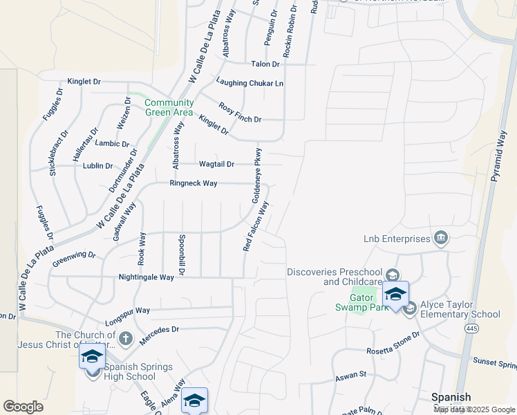 map of restaurants, bars, coffee shops, grocery stores, and more near 951 Red Falcon Way in Sparks