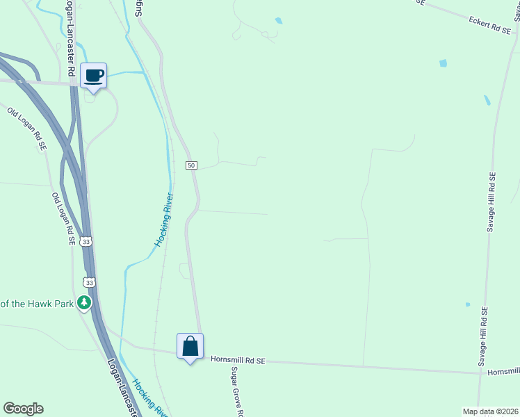 map of restaurants, bars, coffee shops, grocery stores, and more near 2914 Hickory Hill Drive Southeast in Lancaster
