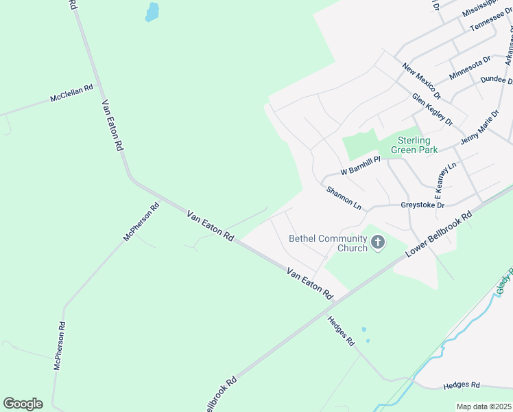 map of restaurants, bars, coffee shops, grocery stores, and more near 1000 Van Eaton Road in Xenia