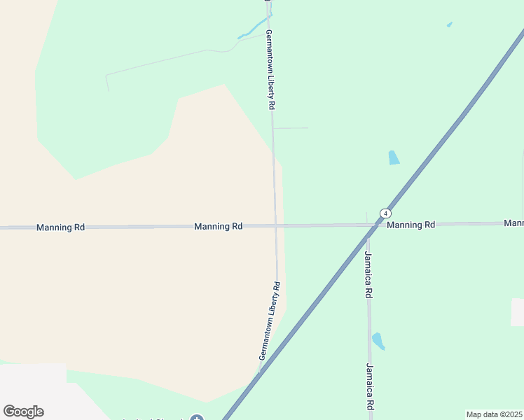 map of restaurants, bars, coffee shops, grocery stores, and more near 8301-8397 Manning Road in Germantown
