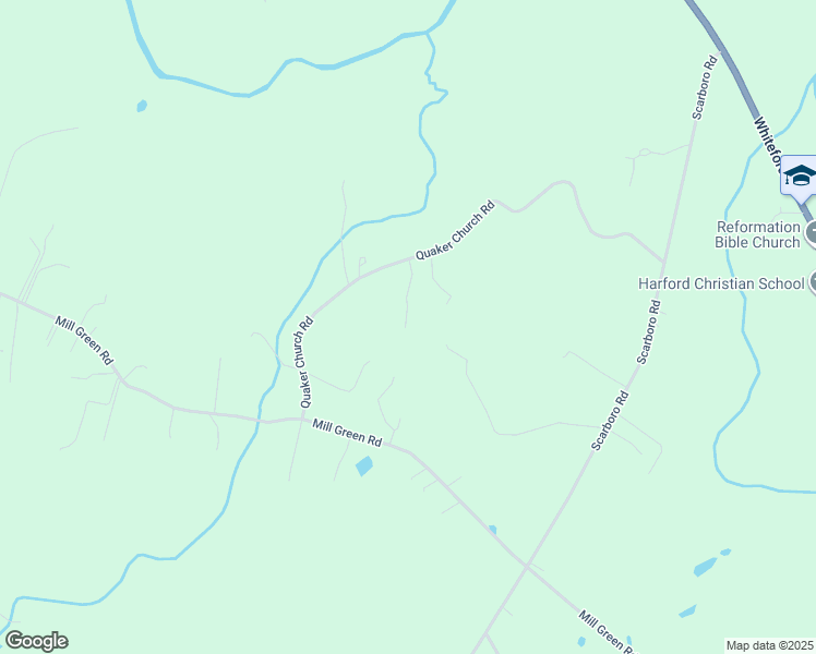 map of restaurants, bars, coffee shops, grocery stores, and more near 1353 Quaker Church Road in Street