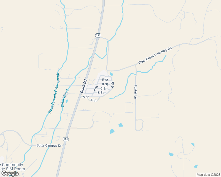 map of restaurants, bars, coffee shops, grocery stores, and more near 2920 Clark Road in Butte Valley
