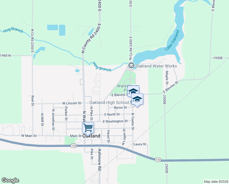 map of restaurants, bars, coffee shops, grocery stores, and more near 526-528 Danville Road in Oakland