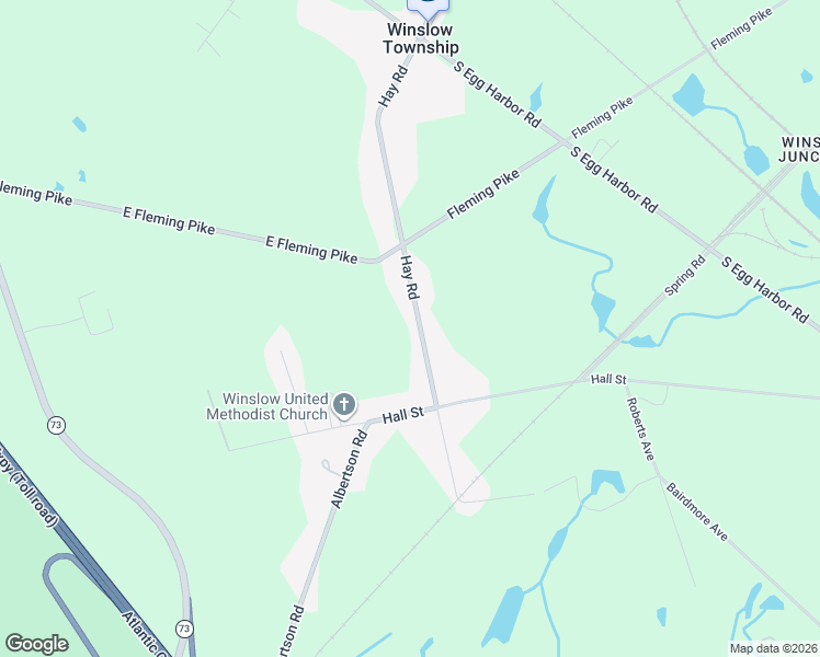 map of restaurants, bars, coffee shops, grocery stores, and more near 515 Hay Street in Hammonton