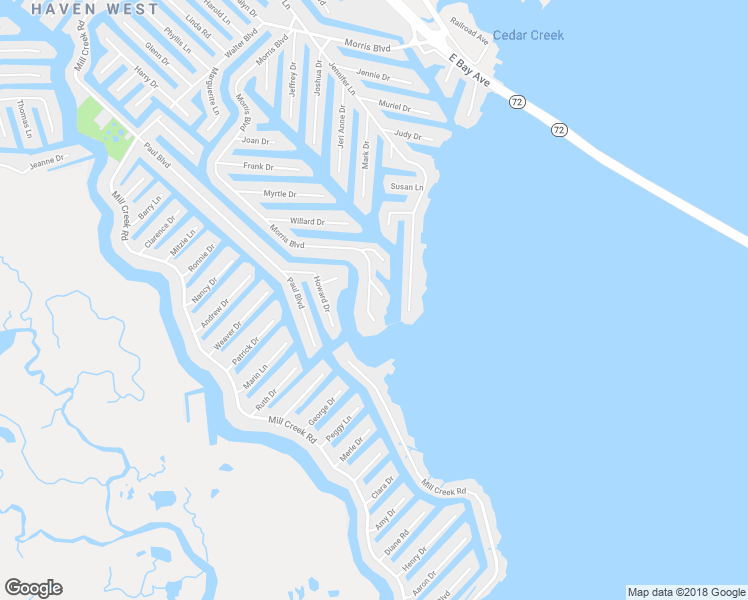 map of restaurants, bars, coffee shops, grocery stores, and more near 463 Morris Boulevard in Stafford Township