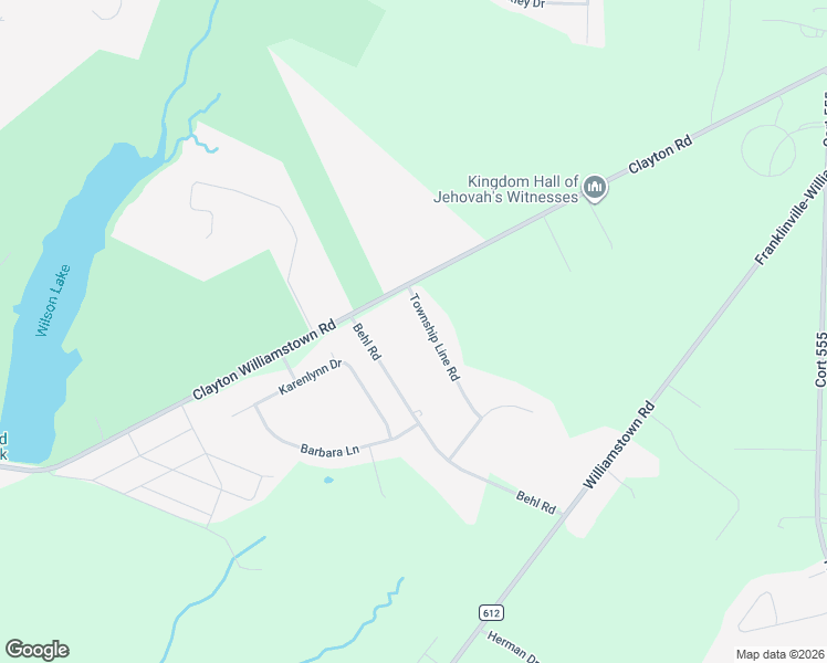 map of restaurants, bars, coffee shops, grocery stores, and more near 581 Township Line Road in Franklin