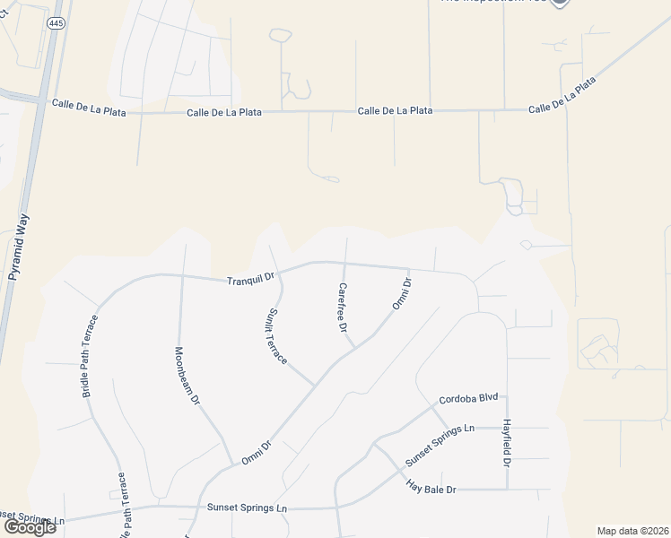 map of restaurants, bars, coffee shops, grocery stores, and more near 615 Tranquil Drive in Spanish Springs